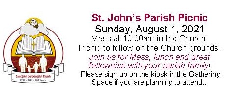 Sign Up to Attend Our Parish Picnic on August 1!